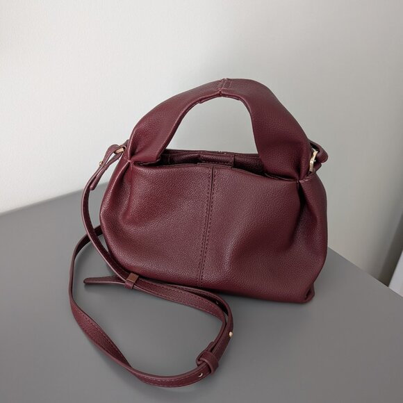 Leather Bag Polene Inspired Oxblood - Picture 1 of 3